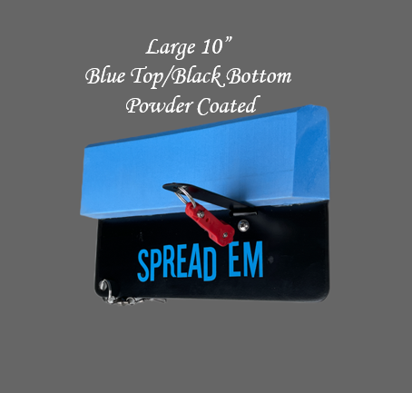 large 10” powder coated (single board) blue/black - planer board | spread em planer board Large 10” Powder Coated (Single Board) Blue/Black &#8211; Planer Board | Spread Em Planer Board s192476370309845574 p30 i1 w454